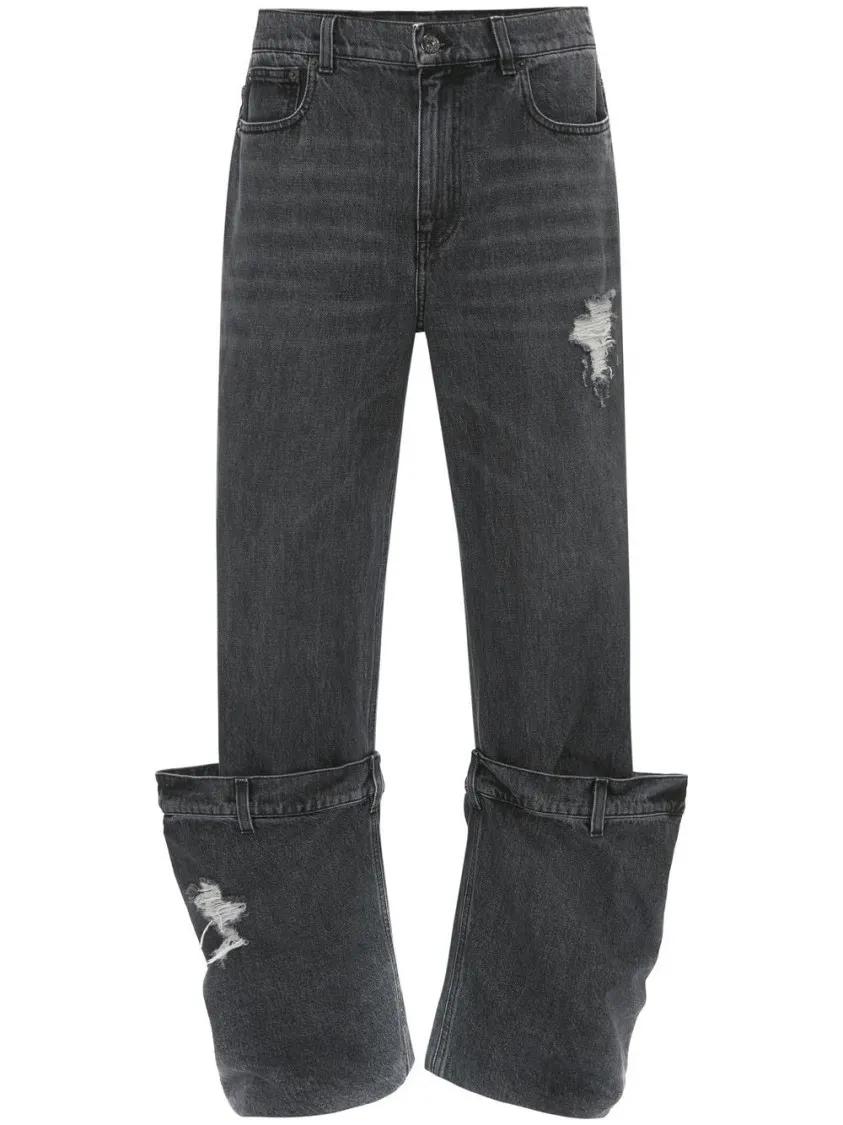 Thumbnail - J.W.Anderson - Distressed Bucket Jeans - Größe 27 - grau