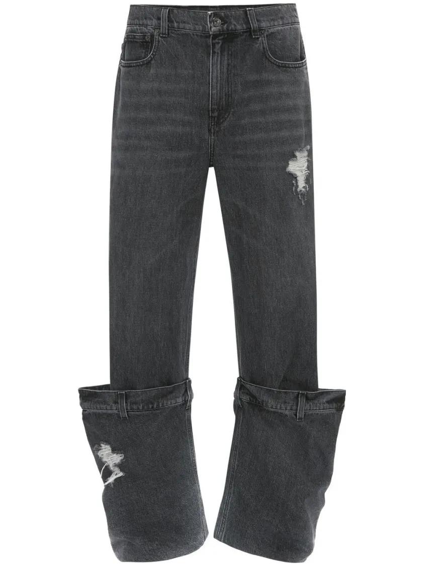 J.W.Anderson - Distressed Bucket Jeans - Größe 25 - grau