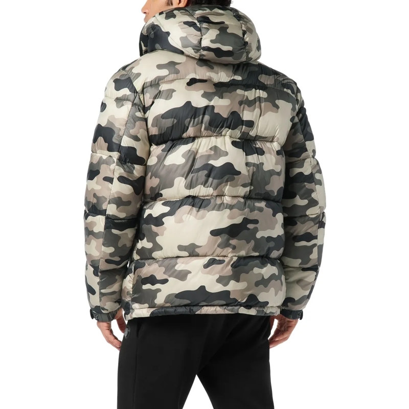 Plein Sport Lederjacke Jacke Camouflage schwarz(Image 2)
