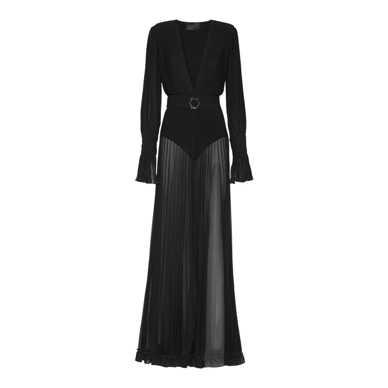 Philipp Plein Maxikleid Kleid schwarz
