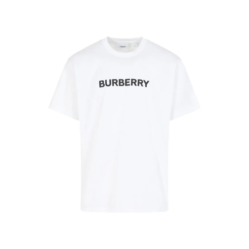 Burberry T-Shirts White Cotton Harriston T-Shirt White