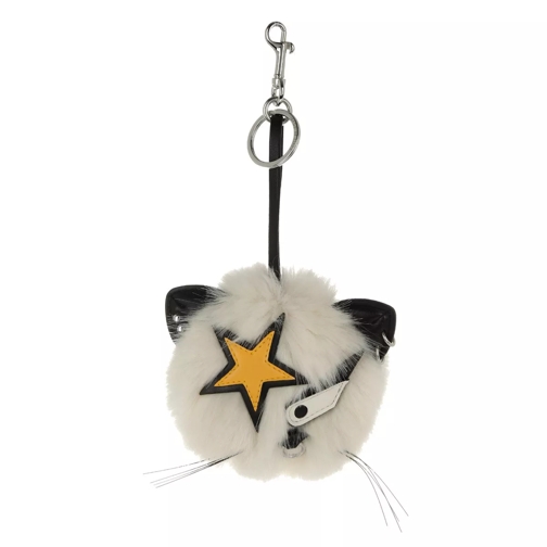 Stella McCartney Fur Free Fur Punk Star Kitty Keychain Linen Portachiavi