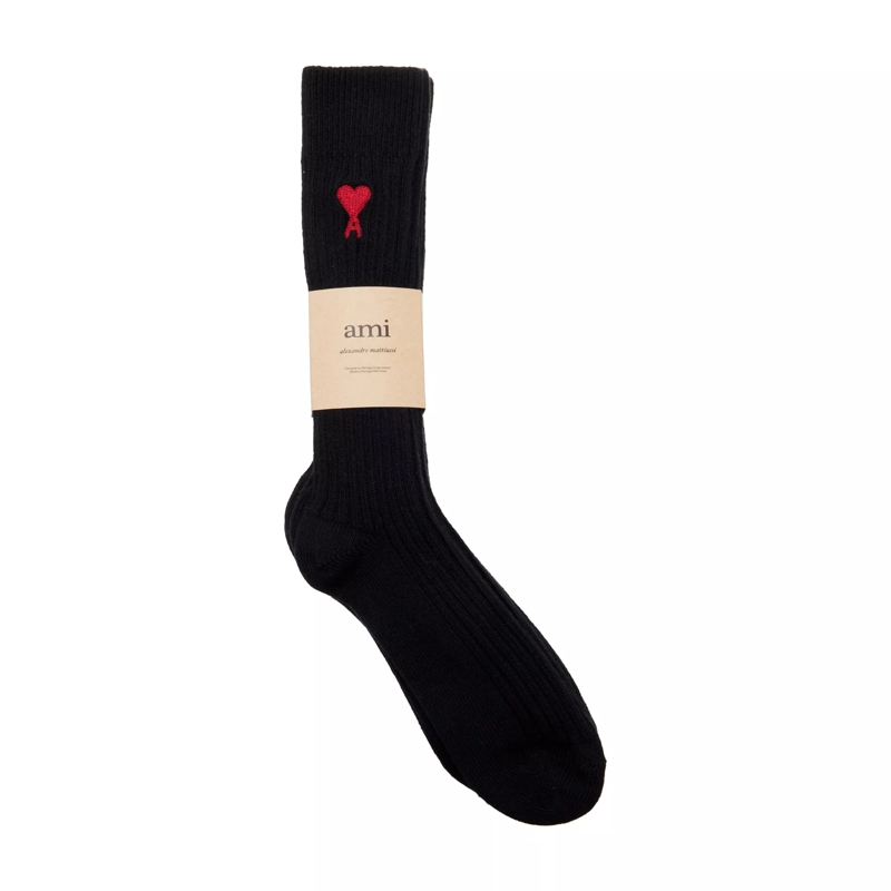 AMI Paris  ADC Socks 001 black