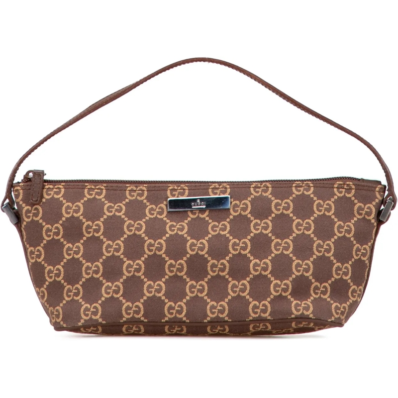 Gucci Sac à bandoulière GG Canvas Boat braun