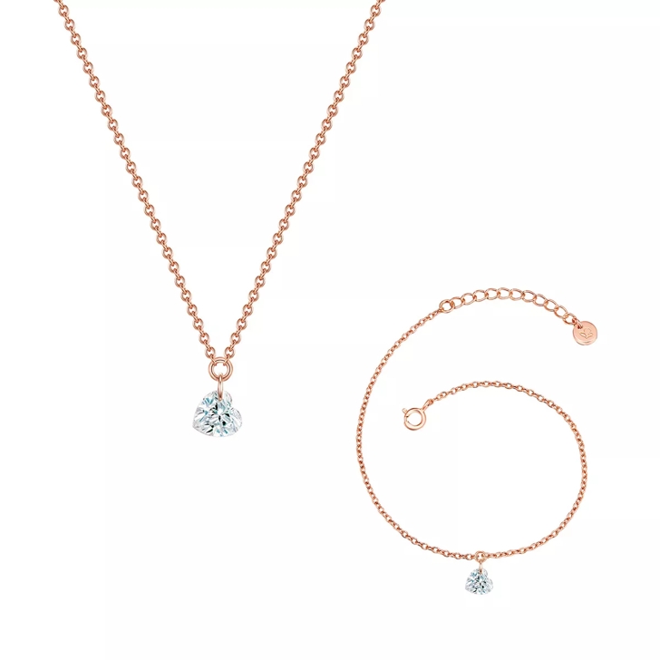 Rose gold short set store