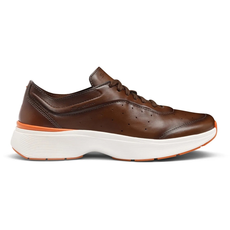 Santoni Sneaker basse Men's leather sneaker weiß