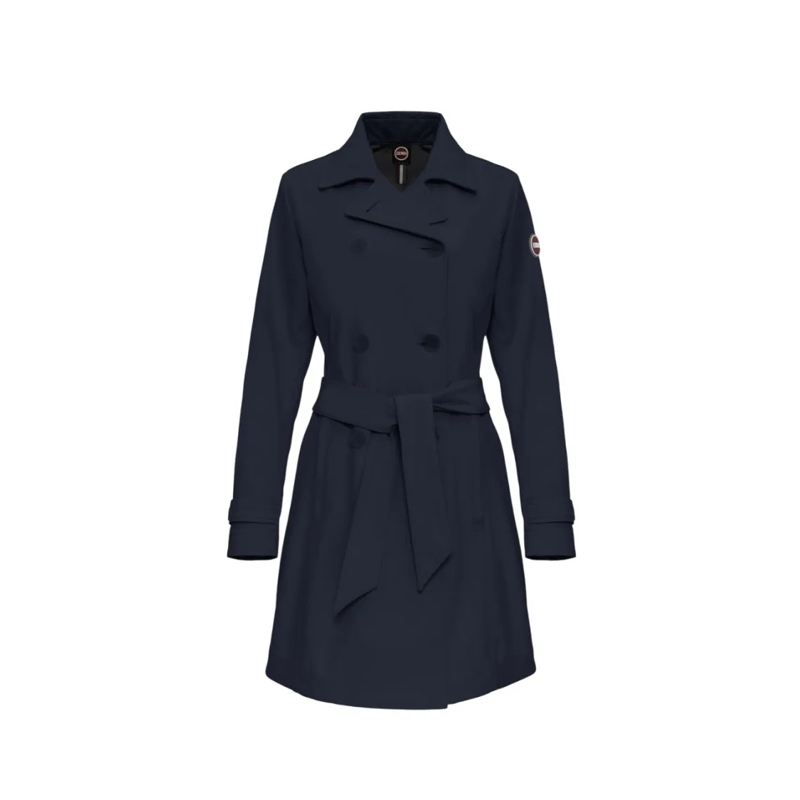 Colmar Originals Bontjassen Double-Breasted Softshell Trench Coat With Waist B Blue