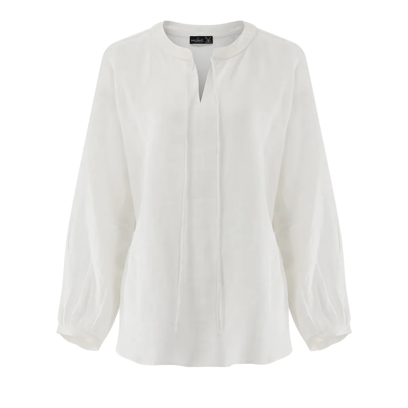 VAN LAACK Bluse Bluse Modern Fit Uni weiss