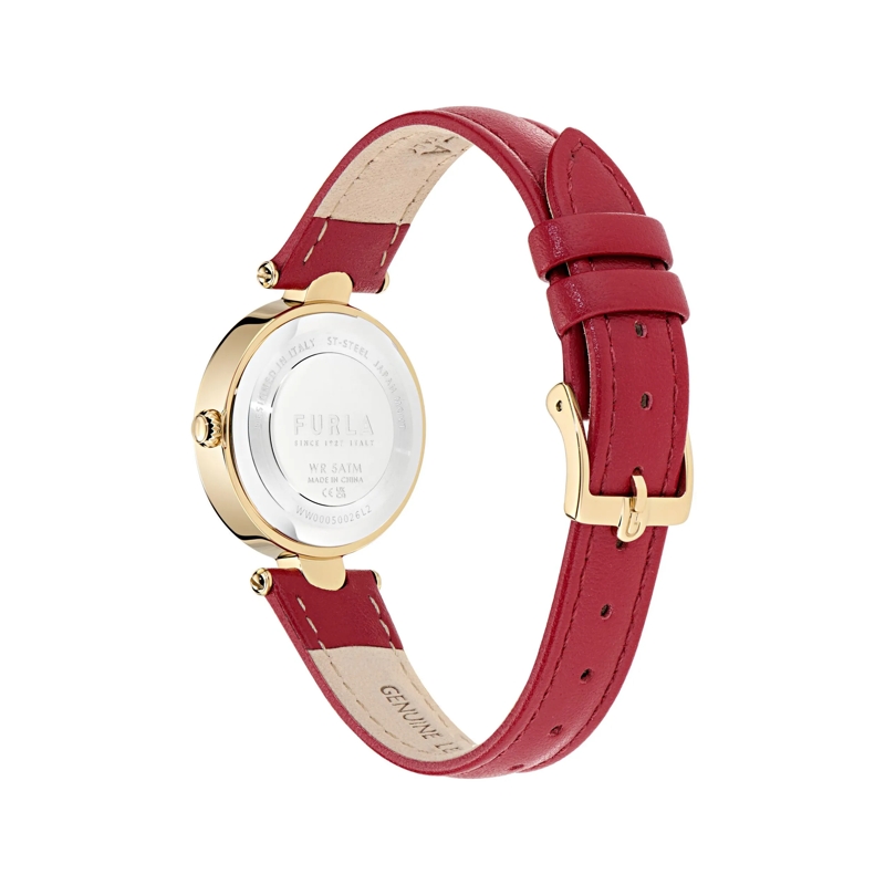 Furla Quarzuhr Quarz-Analoguhr Furla Arch-Bar rot(Image 3)