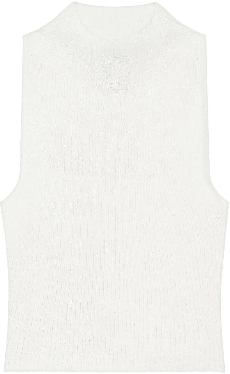 Thumbnail - Courrèges - Top Heritage White - Größe S - white