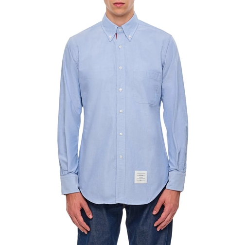 Thom Browne Hemden Classic Cotton Shirt Blue