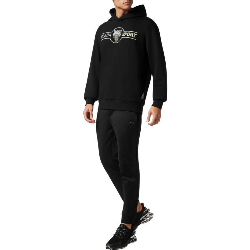 Plein Sport Top Hoodie Scratch schwarz(Image 4)