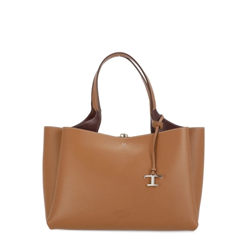 Tod's Leather Shoulder Bag Brown Schoudertas