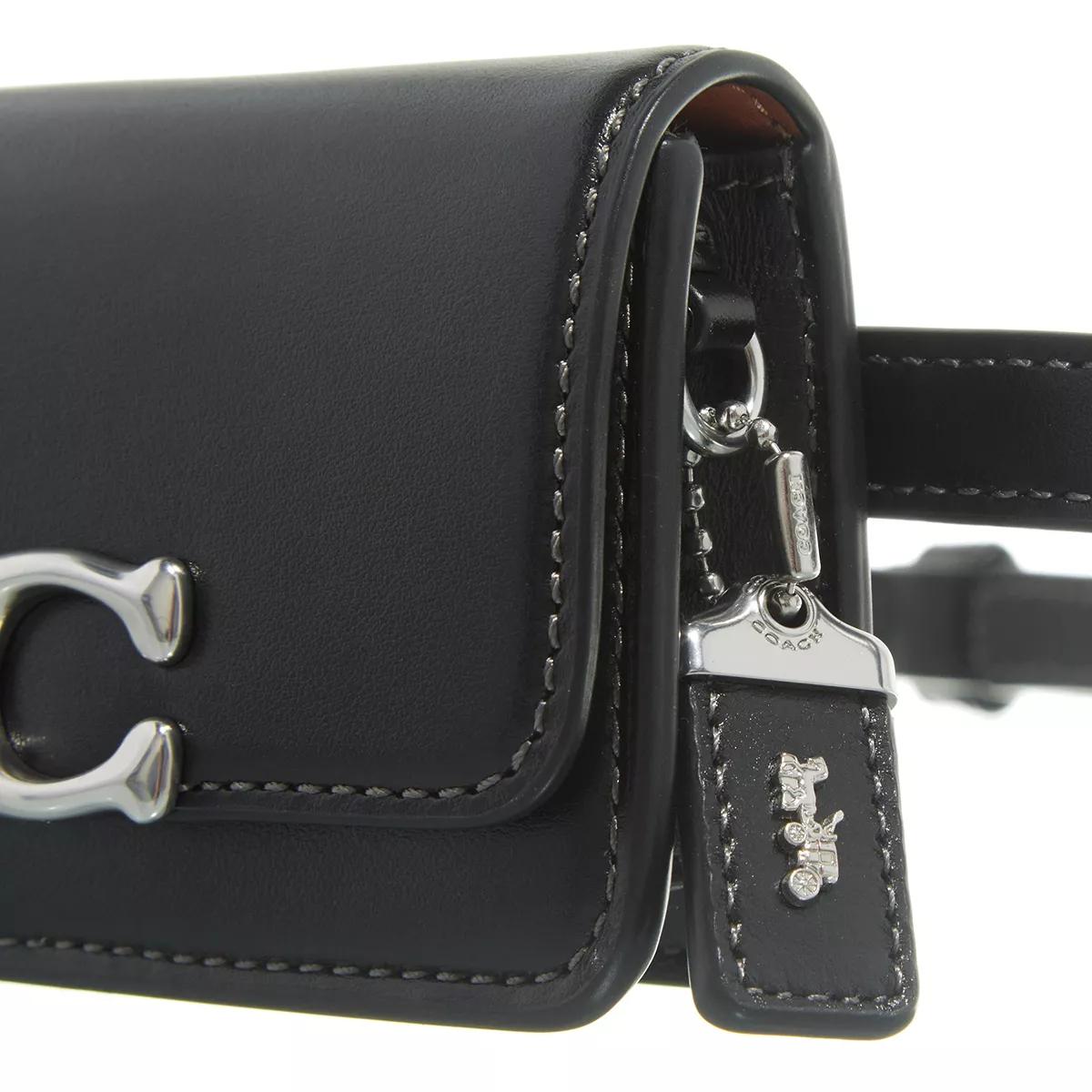 Coach Heuptasjes Luxe Refined Calf Leather Bandit Card Belt Bag in zwart