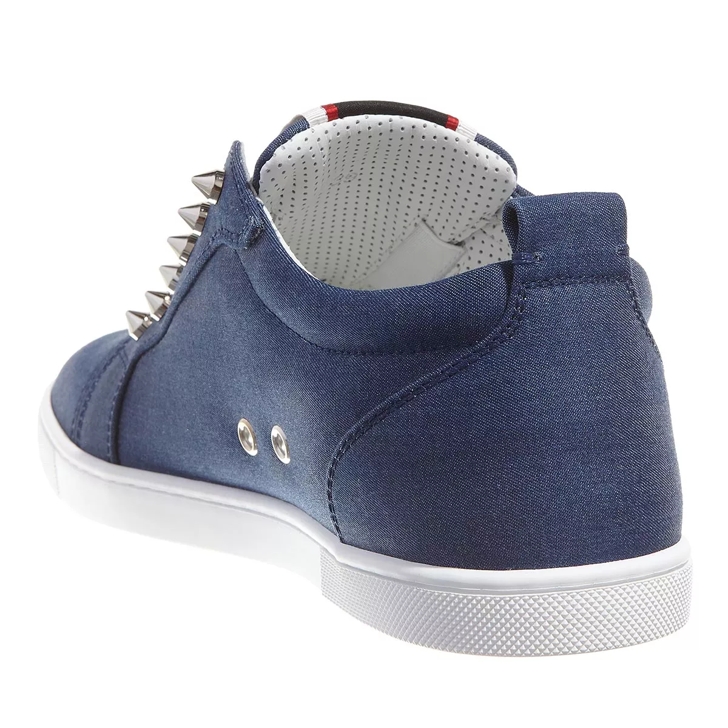 Blue red best sale bottom sneakers