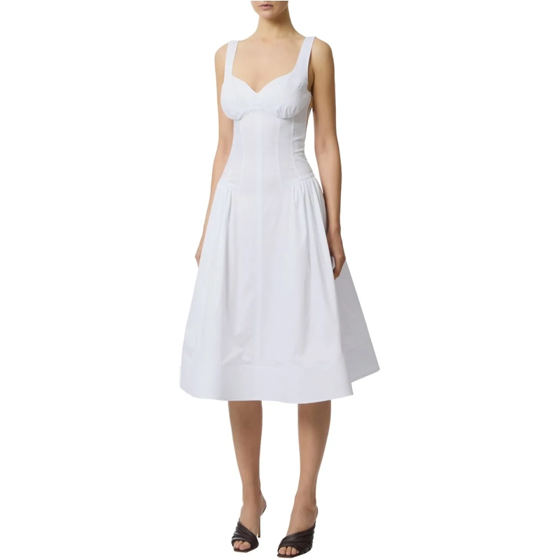 Elisabetta Franchi Midikleid Dresses White weiß