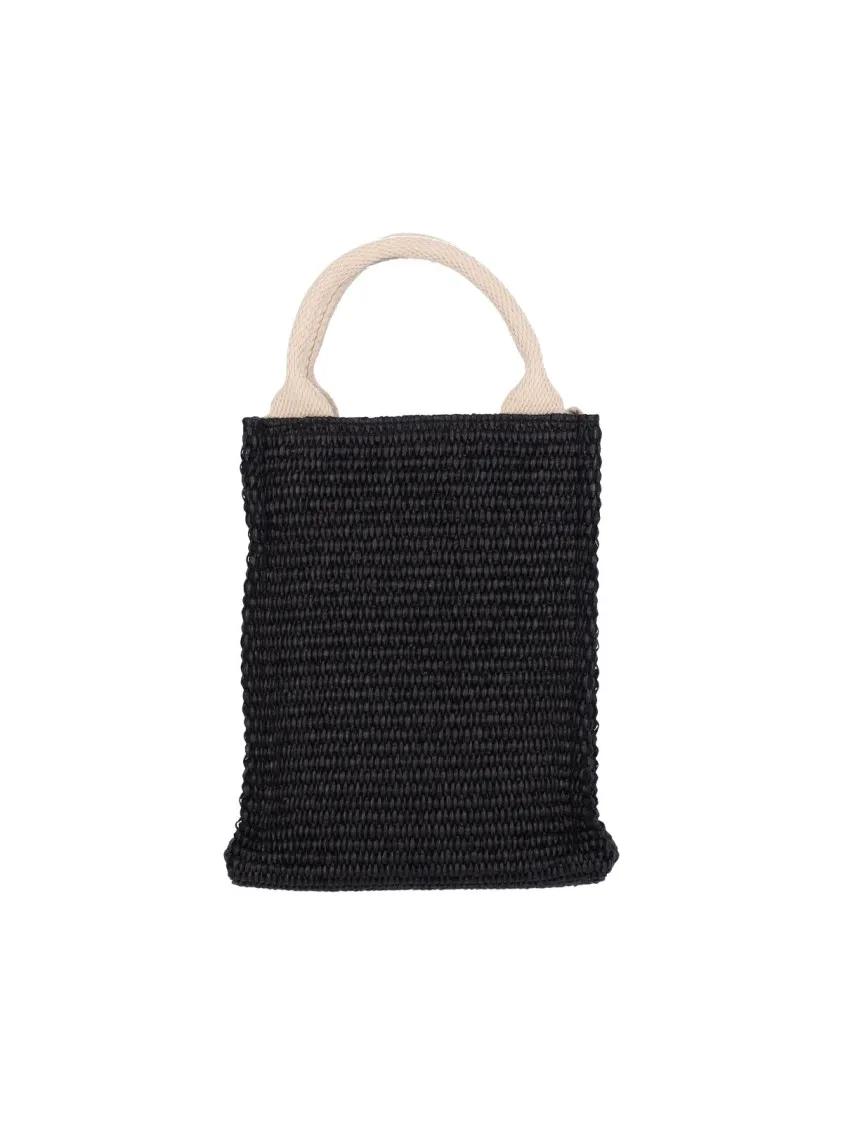 Marni Shoppers & Totes Mini Handbag With Logo in zwart