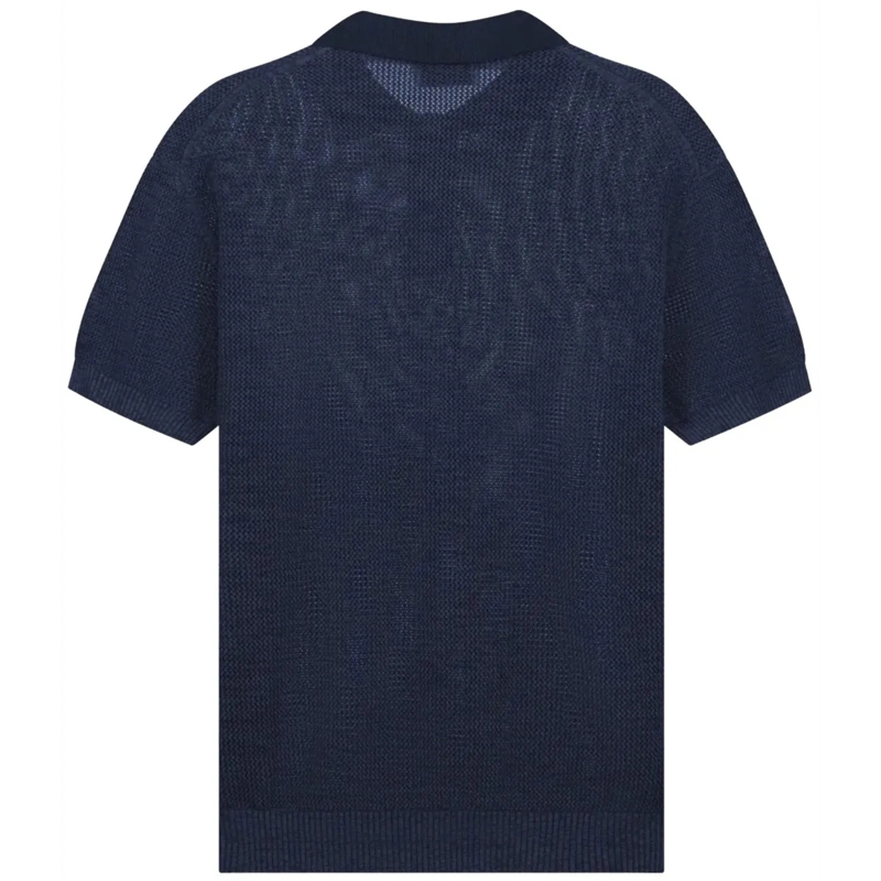 ØLÅF Polo olaf Polo Knit Ss Polos Donkerblauw M200705 blau(Image 2)