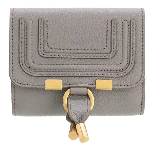 Chloé Small Marcie Wallet Cashmere Grey Portemonnaie mit Überschlag