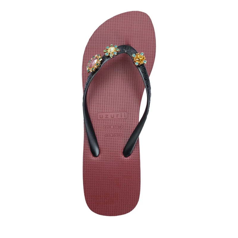 UZURII Flip Flops Zehentrenner Switch Mid Heel Red rot(Image 2)