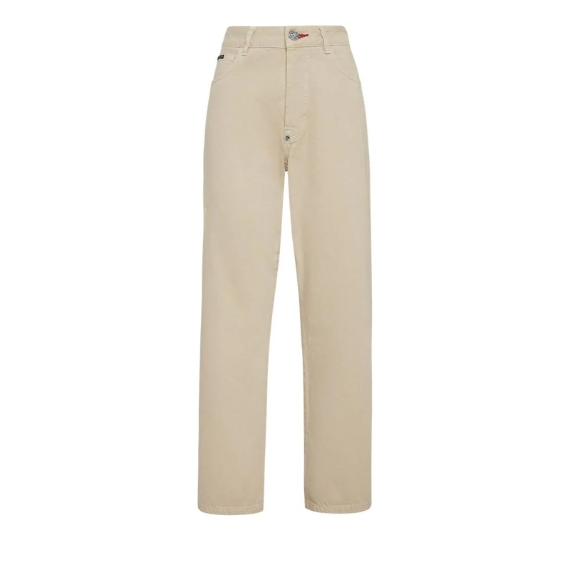 Philipp Plein Jeans Jeans Loose Fit Iconic Plein beige