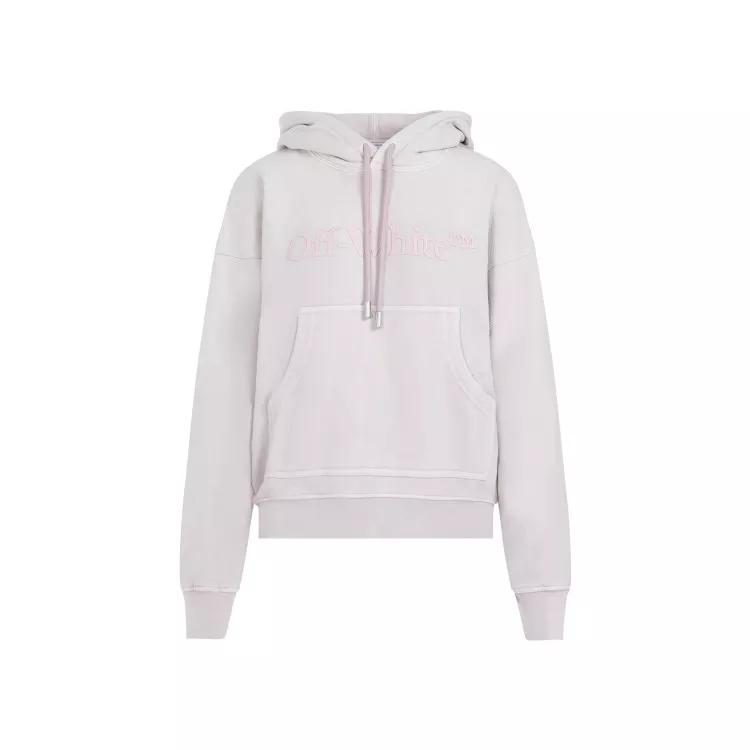 Off-White - Laundry Pink Cotton Over Hoodie - Größe XS - gray