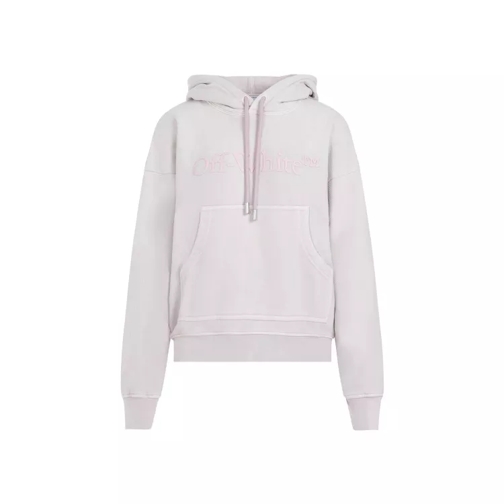 Off-White Laundry Pink Cotton Over Hoodie Grey 