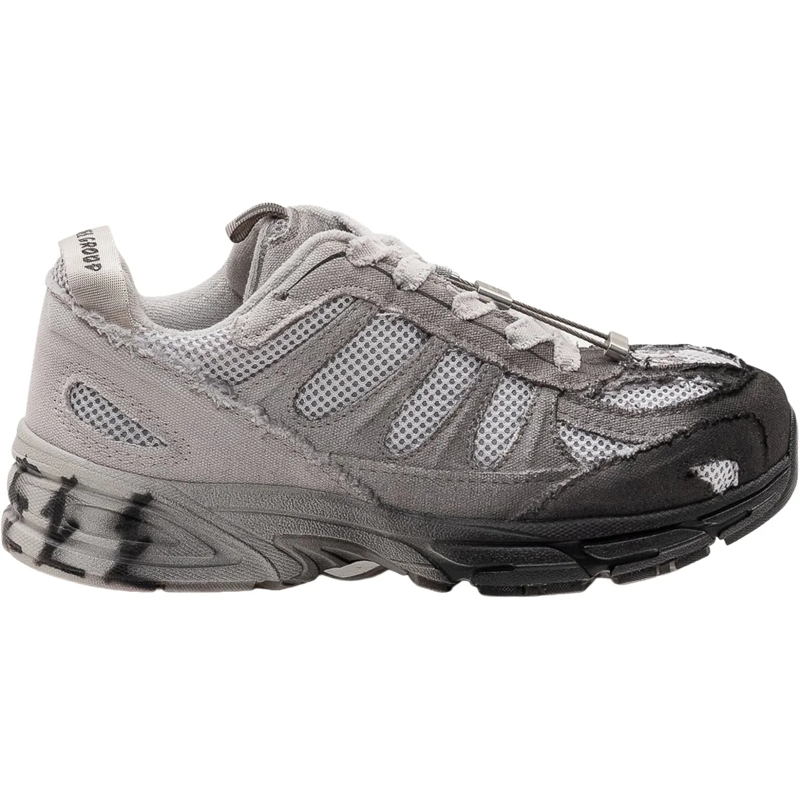 44 Label Group Low-Top-Sneaker Sneakers Dragger con Lacci e Inserti in Mesh a Eff grau