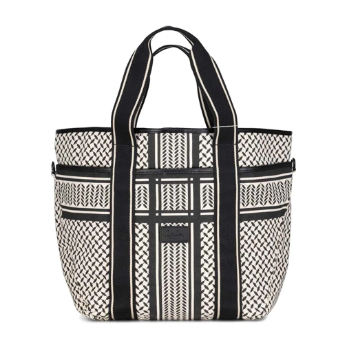 Lala Berlin Sac à bandoulière East West Tote Bag Merge Weiß