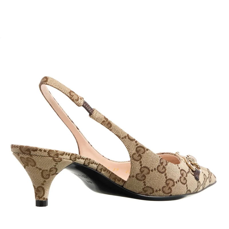 Gucci Pumps GG Slingsback Pumps Beige(Image 2)