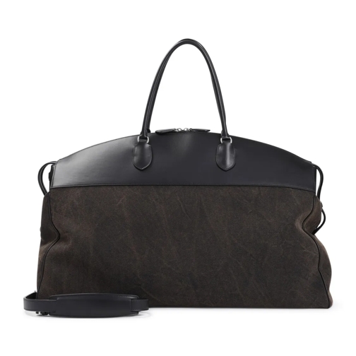 The Row Black Calf Leather Xl George Bag Black Sac à bandoulière