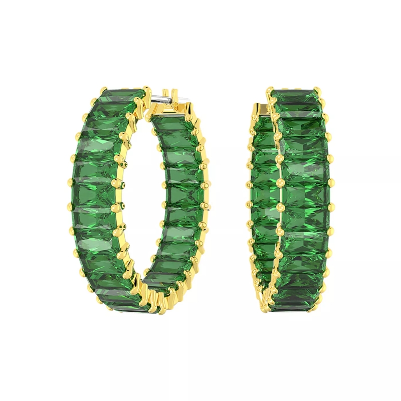 Swarovski Creolen Matrix Ohrringe Gold