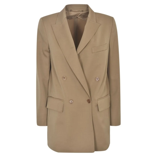 Max Mara Blazer Double Breasted Jacket Brown