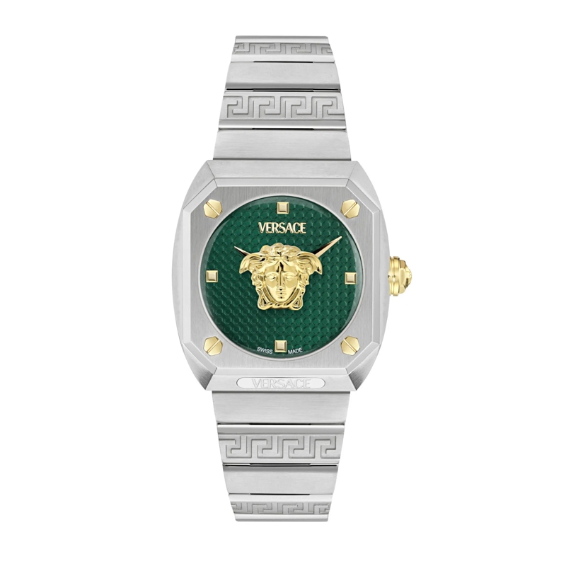 Versace Quarzuhr Quarz-Analoguhr Medusa Antares silber