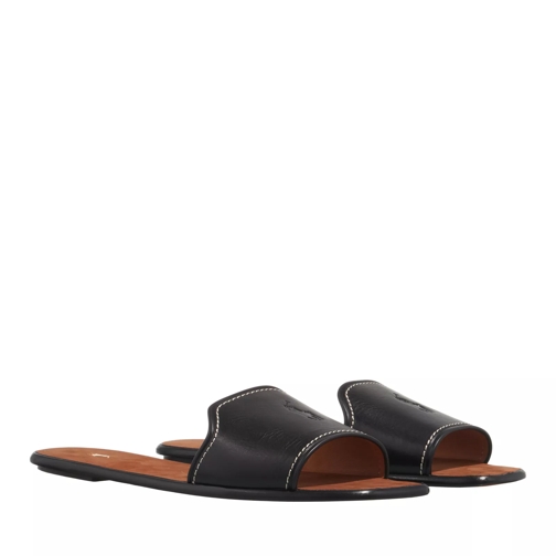 Polo Ralph Lauren Flat Sandals Black Slip-in skor