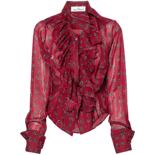 Vivienne Westwood Shirts Burgundy Wizard Shirt Red