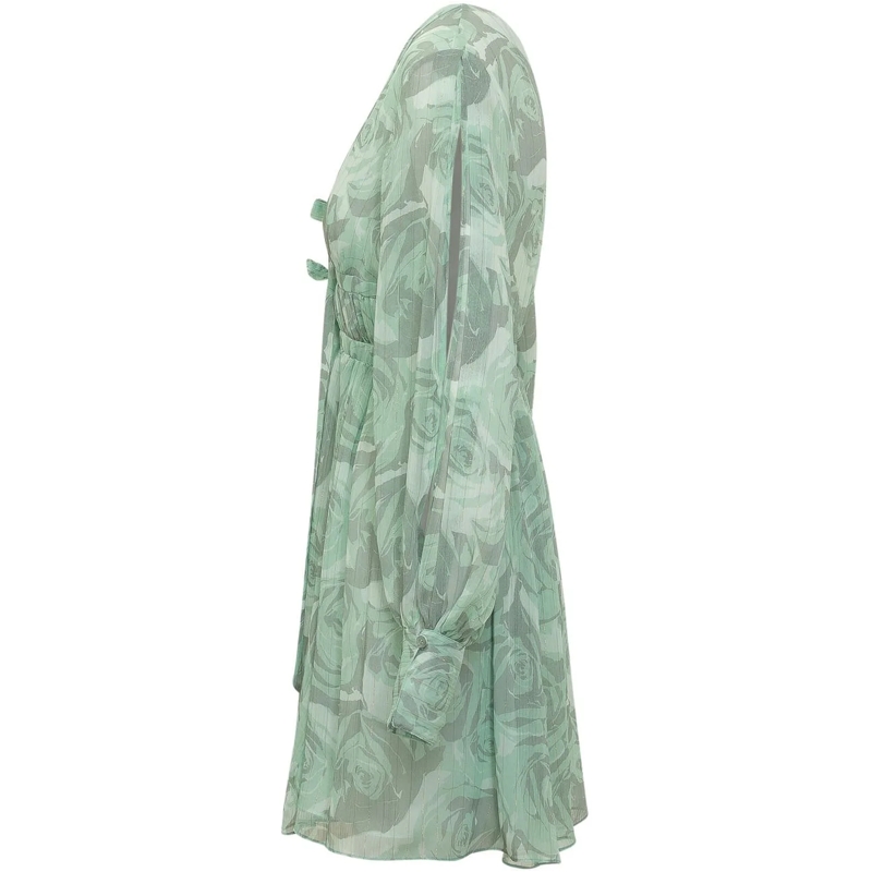 Pinko Minikleid Abito Corto con Scollo a V e Coulisse grün(Image 3)