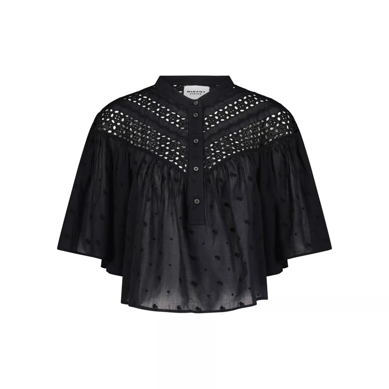 Isabel Marant  Bluse in durchsichtiger Optik 47702406332762 Schwarz