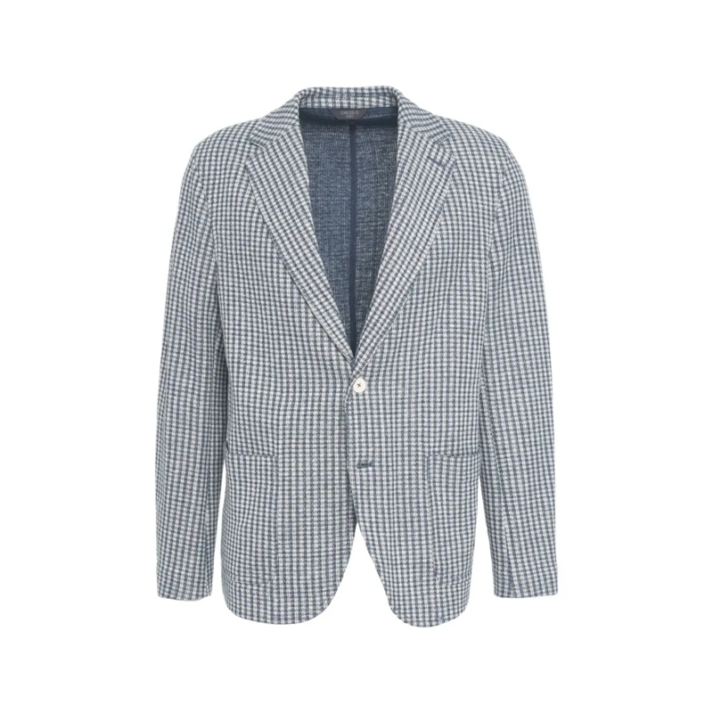 CIRCOLO 1901 Blazer Single-Breasted Blazer With Patched Pockets Blue