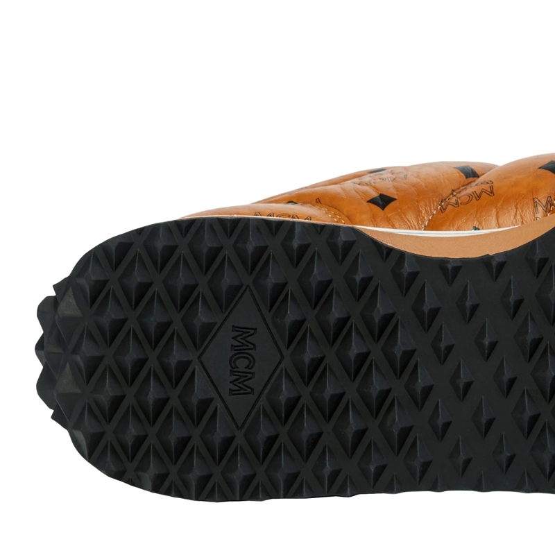 MCM Low-Top-Sneaker W Diamante Sole Leather Low Top Co Cognac(Image 4)