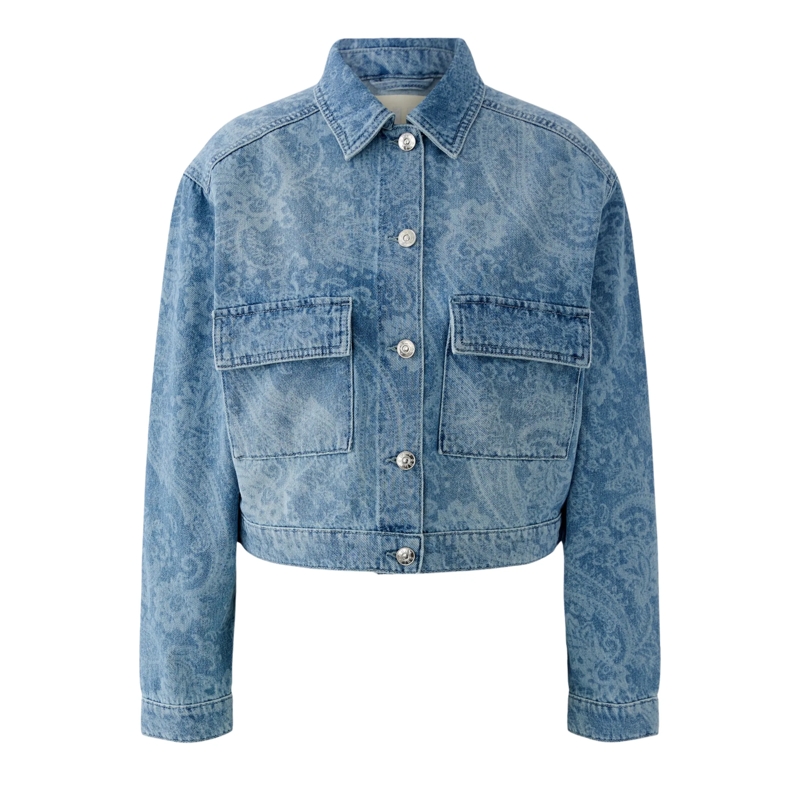 Oui Blouson Jeansjacke hellblau