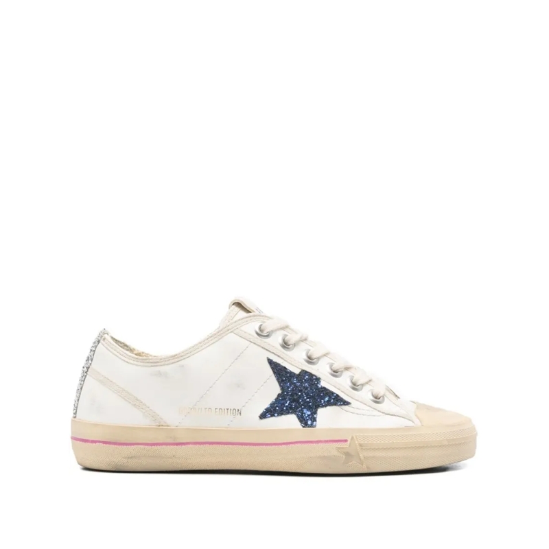 Golden Goose Low-Top-Sneaker Low-Top Silk And Nylon Sneakers White