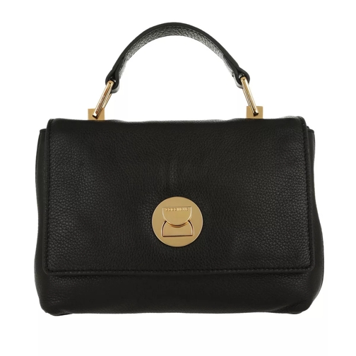 Coccinelle Liya Leather Crossbody Bag Small Noir/Noir Crossbody Bag