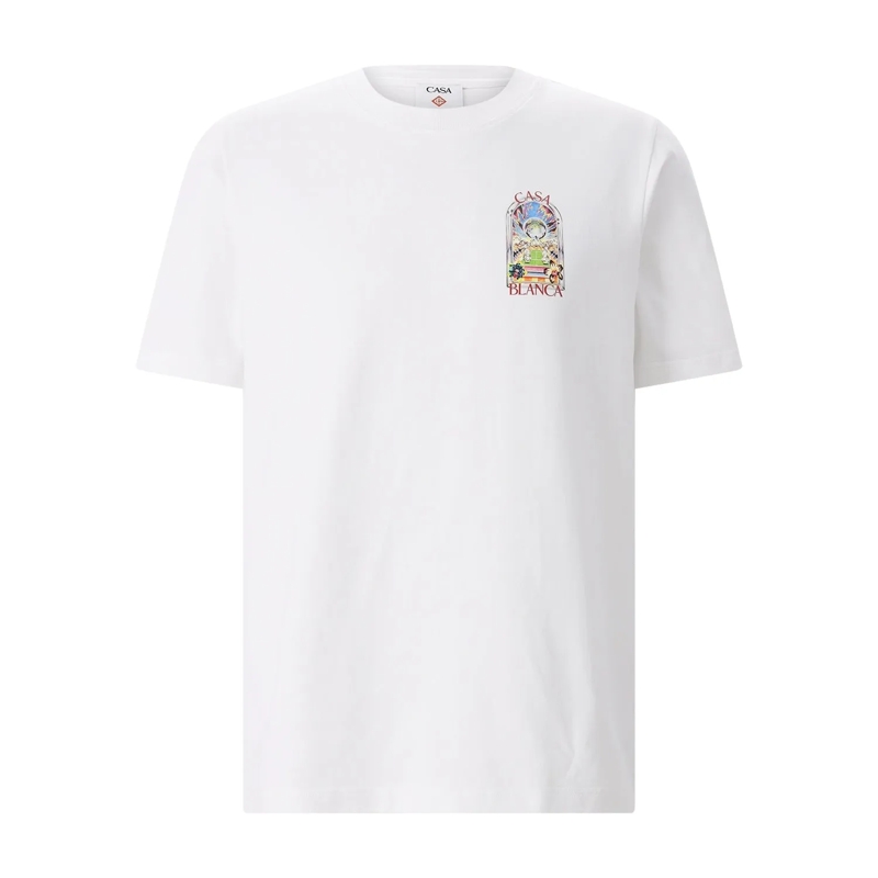 Casablanca T-shirt "Tennis Landscape" T-Shirt – White White(Image 2)