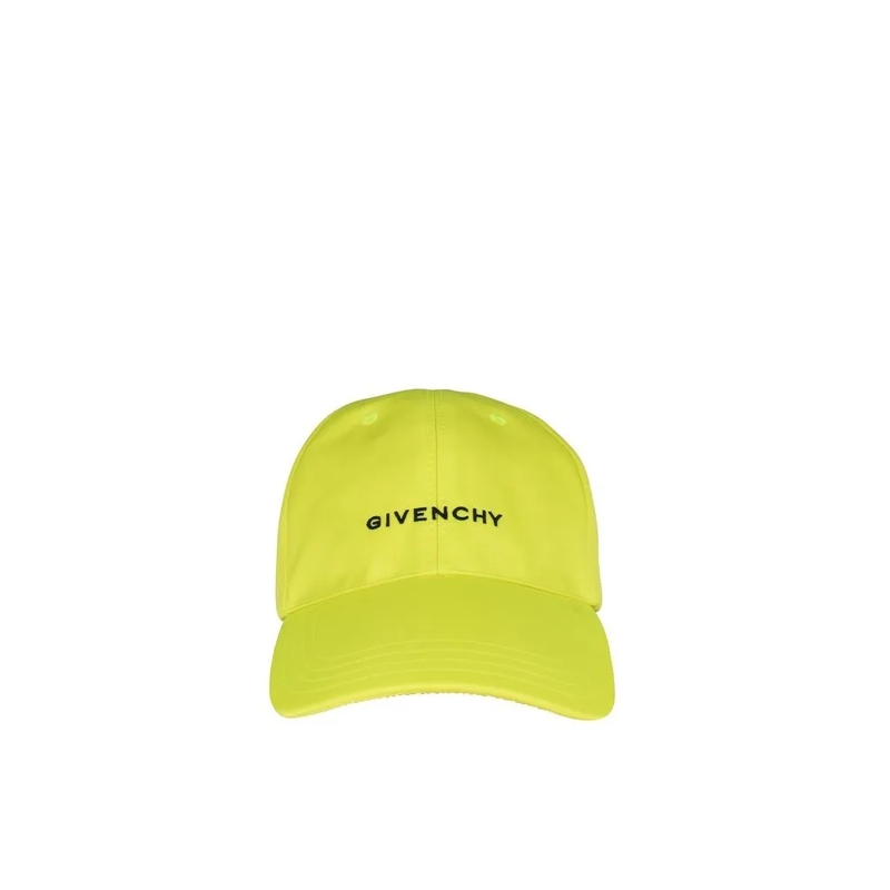 Givenchy Hoed Yellow Nylon Cap With Black Logos Green