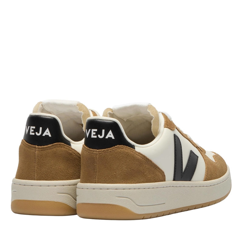 Veja Low-Top-Sneaker V-10 Prime Leather Pure Black Tent(Image 3)