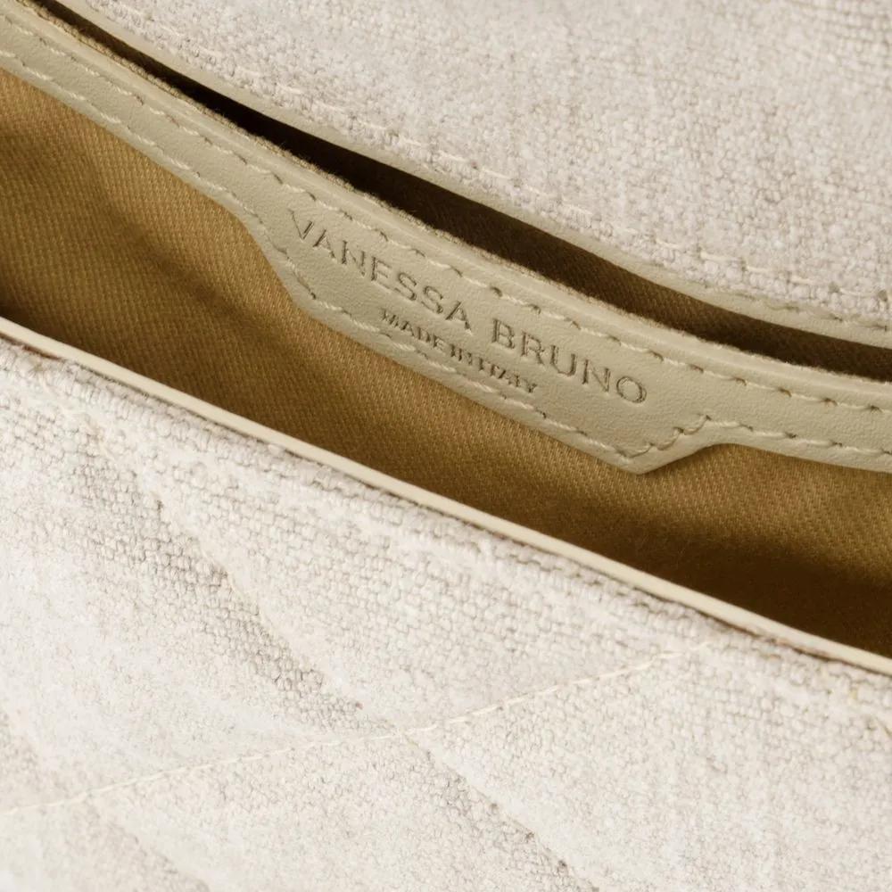 Vanessa Bruno Hobo bags Nano Moon Bag Linen Beige in beige