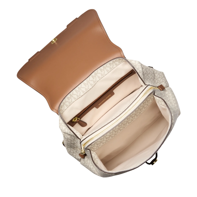 MICHAEL Michael Kors Rucksack Md Flap Backpack Vanilla/acrn(Image 3)