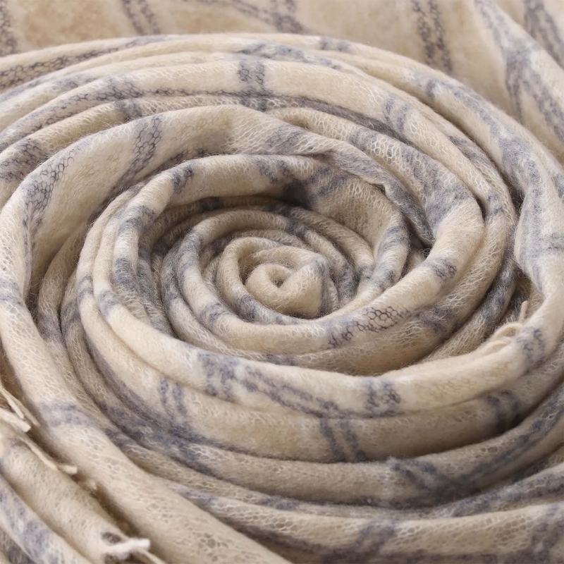 Hemisphere Leichter Schal Schal Pyluma aus Kaschmir beige