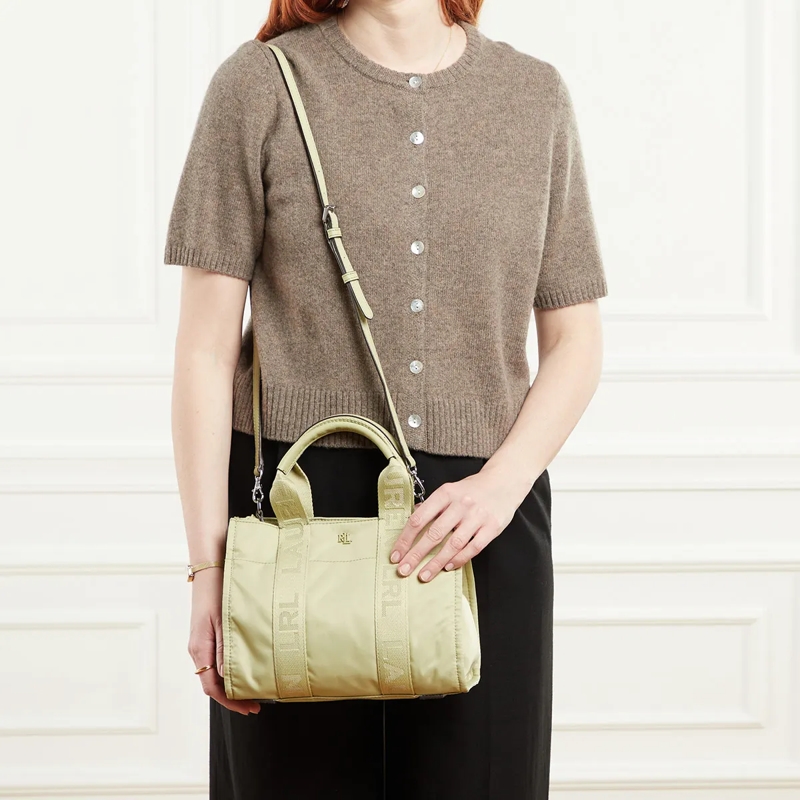 Lauren Ralph Lauren Draagtas Stevie Sm Tt Tote Small Light Olive(Image 2)